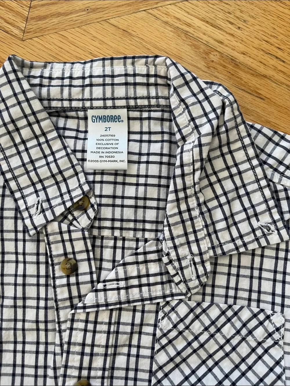Gymboree lightweight button